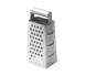 TableCraft SG202 Stainless Steel Grater, 3-1/4" x 4-1/4" x 9-1/2" Tapered Rolled Handle 1 image