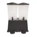 TableCraft TW53DP - Double 3‑Gallon Black Polypropylene Dispenser, 18‑5/8" x 15‑3/4" x 20‑5/8", NSF 1 image
