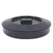 TableCraft TW771 Tortilla Warmer & Basket, 7-3/4" Dia. Base & Lid Set, Black Polypropylene 1 image