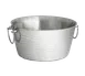 TableCraft WBT14 - Collection 3‑Gallon Stainless Steel Beverage Tub, 14-1/2" x 7-1/2", Double‑Wall 1 image