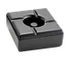 TableCraft WPA5BK - Windproof Melamine Ashtray, 4-1/2" x 4-1/2" x 2", Black, Square, Dishwasher Safe 1 image