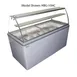 Excellence HBG-12HC 70" Gelato Dipping Cabinet w/ Curved Sneeze Guard 1 image