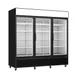 Excellence TKOF-62 78" 3‑Section Glass Door Freezer, 62.3 cu ft, Black Exterior, 1 HP R290 1 image