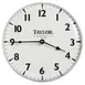 Taylor Precision 166 Patio Clock – 12" Diameter, Weather‑Resistant, Silver Bezel, Screen Graphics 1 image