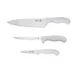 Taylor Precision 5274195 Knife Set - 3-Piece German Steel, 8" Chef, 6" Boning, 3-1/4" Paring, Nylon 1 image