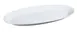 Yanco AC-95 Oval Porcelain Platter, White, 25" x 17" Rolled Edge, Dishwasher Oven Microwave Safe 1 image