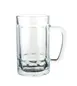 Yanco AM-715 Beer Mug, 15 oz, 3"W x 3 3/8"D x 5 3/4"H, Clear Glass Dishwasher-Safe - Dozen 1 image