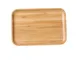 Yanco BB-108 Rectangular Bamboo Serving Tray, 8-1/4" L x 5-1/2" W x 3/4" H, Natural Wood 1 image
