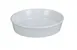 Yanco BK-207 7" Round Deep Baking Plate, White Porcelain, Dishwasher/Oven/Microwave Safe - Dozen 1 image