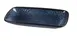 Yanco BL-514 - Blue Porcelain Rectangular Edge Plate, 14-1/4" W x 7-1/2" D x 1-3/4" H - Dozen 1 image