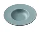 Yanco BM-710TL Plate 9-1/4" W x 9" D x 1-7/8" H, 10 oz, Melamine, Birmingham Teal Wide Rim - Dozen 1 image