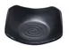 Yanco BP-0104 - Black Pearl 4-1/2" Square Plate, 5 oz Melamine Matte, Asian Style, 1 Dozen 1 image