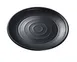 Yanco BP-1009 - Black Pearl Round 9" Asian Style Melamine Plate with Matting Surface, Dozen 1 image