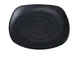 Yanco BP-1110 Square Asian Dinner Plate, 10" x 10", Black Pearl Melamine, Matting Surface - Dozen 1 image