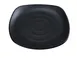 Yanco BP-1113 Black Pearl Square Plate, 13¼" x 13¼" Asian Style Melamine, Matting Surface - Dozen 1 image