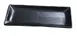 Yanco BP-2213 Black Pearl Rectangular Plate, 14-1/4" x 6-1/4", Melamine Matte Surface, - Dozen 1 image