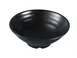 Yanco BP-3017 - Black Pearl 16 oz Asian Melamine Bowl 7" Dia x 2-3/4" H Matte - Dozen 1 image