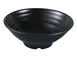 Yanco BP-3018 - 32 oz Black Pearl Melamine Bowl, 8"x3" Asian Style, Matte, 1 Qt - Dozen 1 image