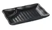 Yanco BP-4010 Black Melamine Plate, 10" X 5-1/2", With Sauce Compartment, Matting - Dozen 1 image