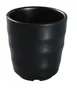 Yanco BP-9305 Black Pearl 7 oz Tea Cup, 3-1/2" x 3" Melamine, Matte - Dozen 1 image
