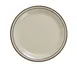 Yanco BR-16 10.5" Round Brown Speckled Ceramic Plate with Rim, Oven Microwave Safe - Dozen 1 image