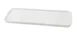 Yanco CA-513 Rectangular Plate, 5" W x 13-3/4" D x 5/8" H, White Porcelain, Flat Coupe Rim - Dozen 1 image
