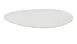 Yanco CA-514 Leaf Porcelain Plate 6-1/2"W x 14"D x 3/4"H White Rolled Edge Coupe Rim MW Safe-1 Dozen 1 image