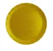 Yanco CAT-1020G - 20" Round Melamine Dinner Plate, Gold, Dishwasher Safe, Reusable Tableware 1 image