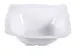Yanco CAT-1280 - Square 4-Qt Plastic Bowl, 13" L x 13" W x 5" H, White Melamine, Dishwasher Safe 1 image