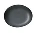 Yanco CH-213 Oval Porcelain Plate, Dark Green, 13" x 10-1/2" x 1-1/2" Dishwasher/Oven Safe - Dozen 1 image