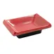 Yanco CR-4046 Two‑Tone Sauce, 3‑3/4" L × 2‑1/2" W, 1 oz (¼ qt), Black/Red Melamine - Dozen 1 image