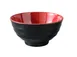 Yanco CR-528 Soup Bowl, 22 oz (3/4 qt), 6‑7/8" Dia × 3" H, Melamine, Black/Red - Dozen 1 image