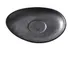 Yanco DB-002 Oval Saucer, 6" x 4-1/2", Porcelain Dark Bronze, Dishwasher & Microwave Safe - Dozen 1 image