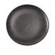 Yanco DB-107 Black Porcelain Plate 7" Dia x 3/4" H, Coupe Rim, Dishwasher Safe, Bronze - Dozen 1 image