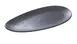 Yanco DB-310 Black Leaf Porcelain Plate, 10" x 4-3/4" x 3/4", Dishwasher & Microwave Safe - Dozen 1 image