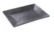 Yanco DB-408 Diamond Black Porcelain Plate, 8" x 5-1/2" x 7/8" Dark Bronze Dishwasher Safe - Dozen 1 image