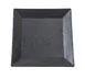 Yanco DB-508 Black Square Plate, 8" x 8" Porcelain, Dark Bronze, DW/Oven/MW Safe - Dozen 1 image