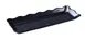 Yanco DC-6013B Serving Tray - 13½" x 5¼" x 1" Rectangular Scalloped Edge Melamine Black 1 image