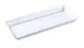 Yanco DC-6014W Serving Tray – White Melamine Rectangular Tray 14" x 5-1/4" x 1", Scalloped Edge 1 image