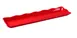 Yanco DC-6019R Serving & Display Tray, Rectangular 19" x 5-1/4" x 1", Scalloped Edge, Red Melamine 1 image