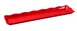 Yanco DC-6021R Serving Tray, 21" x 5-1/4" x 1" Rectangular Scalloped Edge Melamine in Red 1 image