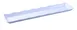 Yanco DC-6021W Serving Tray – Rectangular Melamine Tray, 21" x 5-1/4" x 1", White Scalloped Edge 1 image