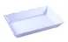 Yanco DC-6114W Serving Tray – Rectangular 14" x 9-1/2" x 2" Melamine, White, Scalloped Edge 1 image