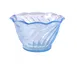 Yanco DS-005B 6‑Oz Round Flower‑Shaped Plastic Dessert Dish, Blue - Dozen 1 image