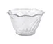 Yanco DS-005C - 6 Oz Round Flower‑Shaped Clear Plastic Dessert Dish - Dozen 1 image
