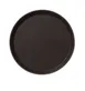 Yanco FT-1100 Round Fiberglass Serving Tray, 11" Diameter, Brown Color - Dozen 1 image