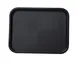 Yanco FT-14BL - Fast Food Tray, Rectangular 14" x 10", Black Melamine - Dozen 1 image