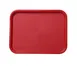 Yanco FT-14RD - Rectangular Fast Food Tray, 14" x 10", Melamine, Red, Dishwasher Safe - Dozen 1 image