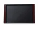 Yanco FT-28 Rectangular Serving Tray, 19" x 14", Black Melamine, Dishwasher Safe - Dozen 1 image