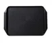 Yanco FT-803BL Fast Food Tray, Rectangular 17" x 12", Black Melamine Handle, Dishwasher Safe - Dozen 1 image
